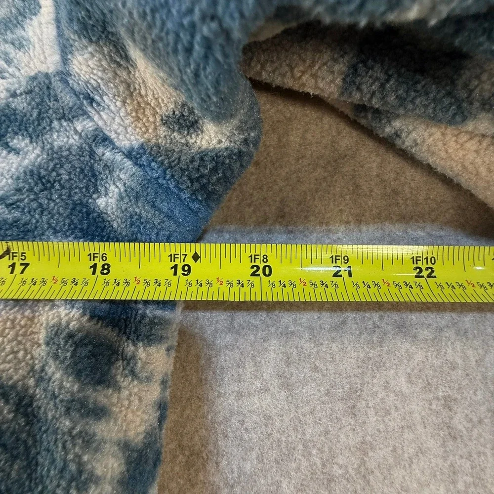 Patagonia Synchilla Snap-T Fleece Pullover Blue White Tie Dye‎ XS T1563